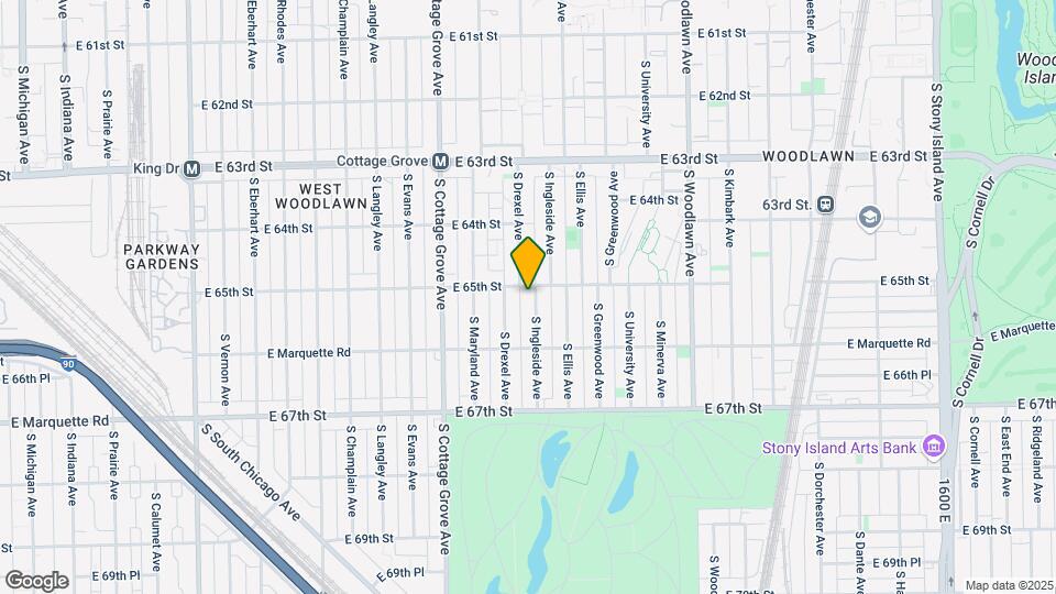 6500 S Ingleside Ave Map and Location Details
