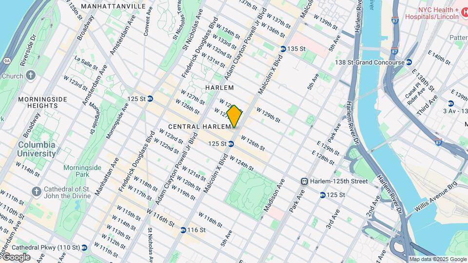 101 W 126th St Map and Location Details
