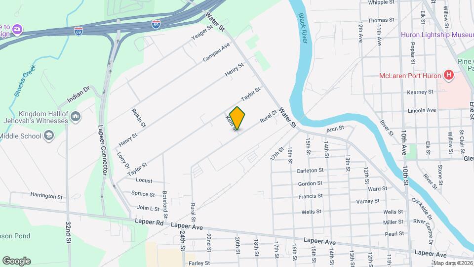 1820 Kern St Map and Location Details