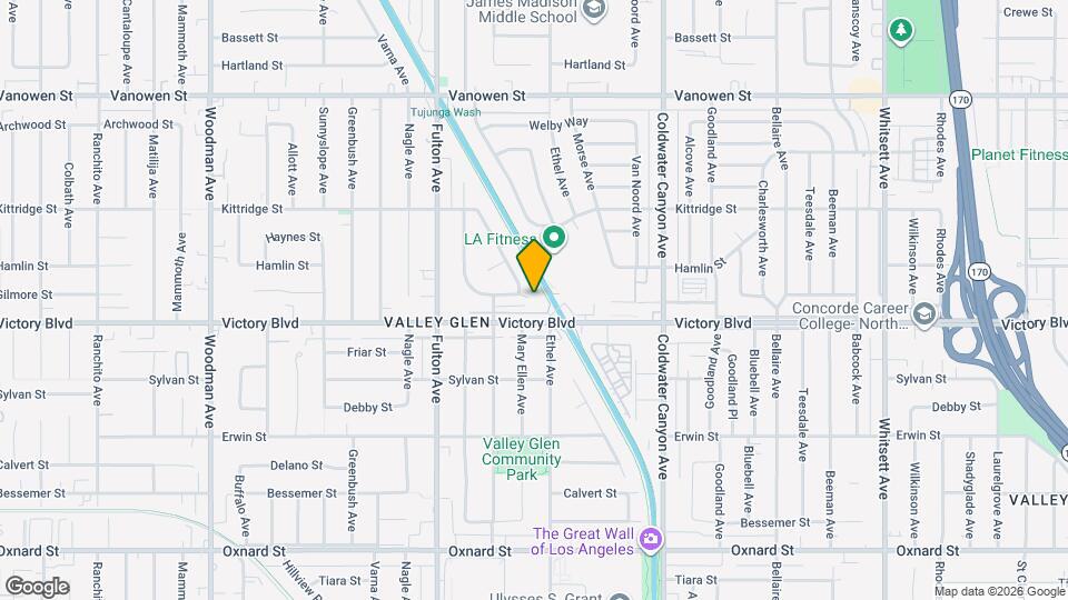 6462 Mary Ellen Ave Map and Location Details