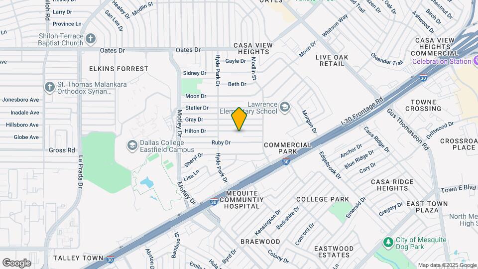 3504 Hilton Dr Map and Location Details