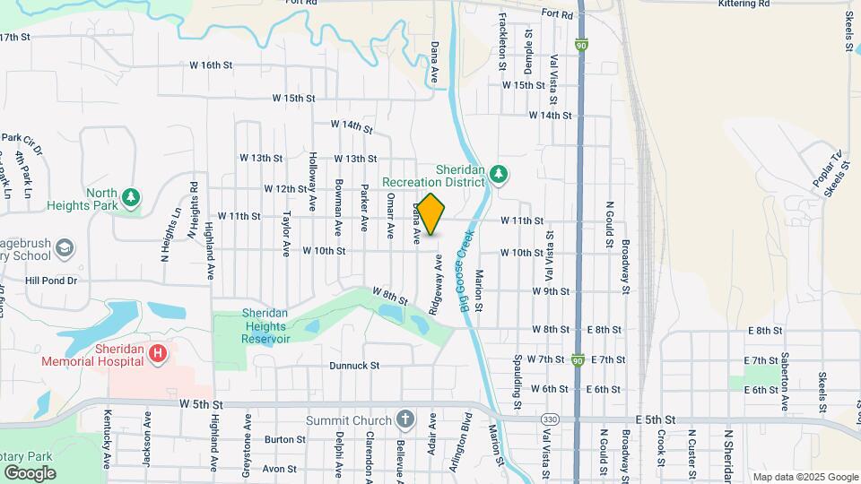 1418 Ridgeway Ave Map and Location Details