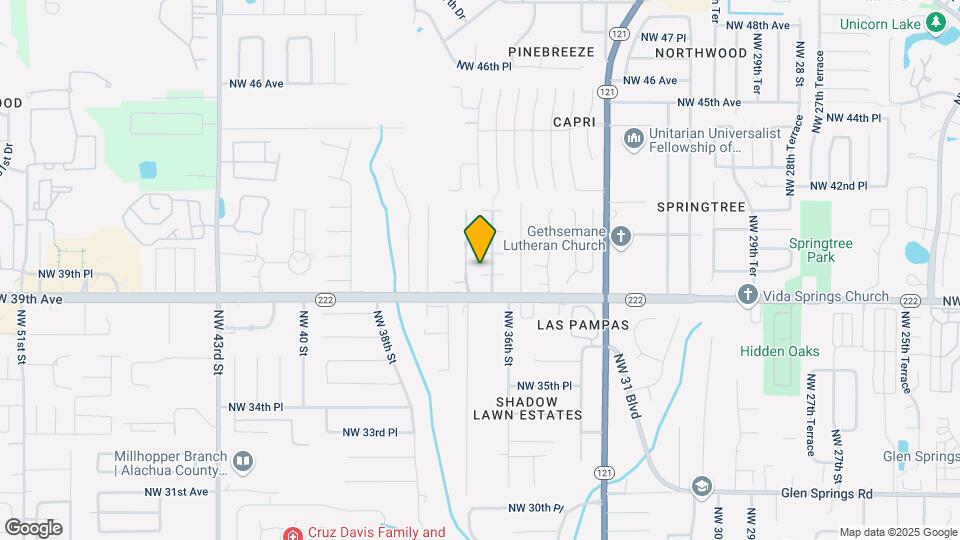 3658 NW 39th Pl Map and Location Details