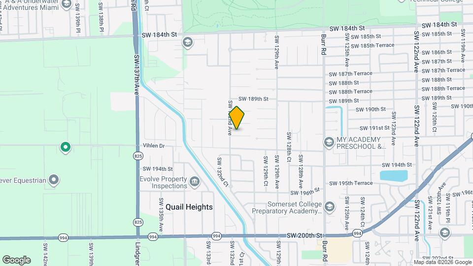 13163 SW 191st Terrace Map and Location Details