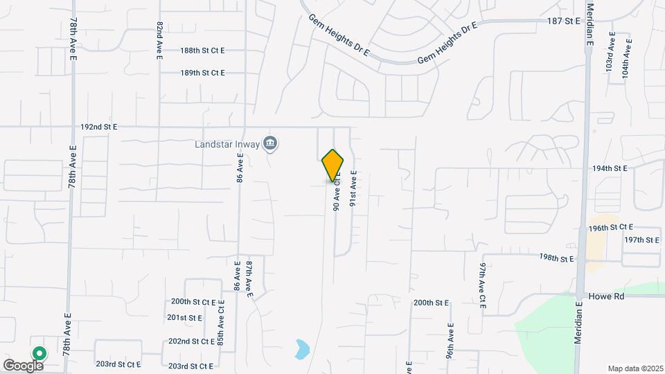 19502 90 Ave Ct E Map and Location Details