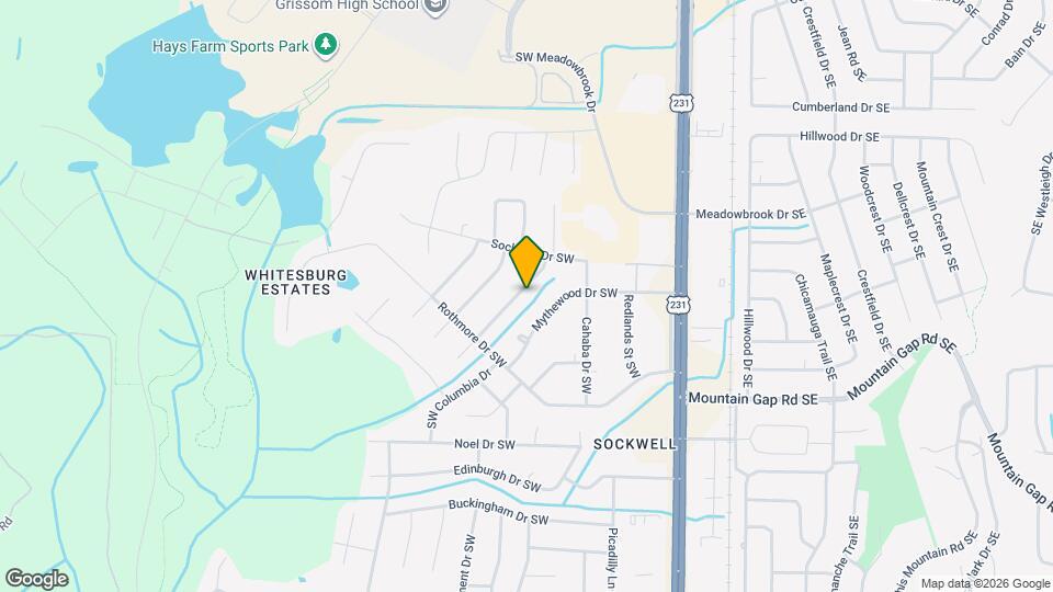 2103 Shannonhouse Rd SW Map and Location Details