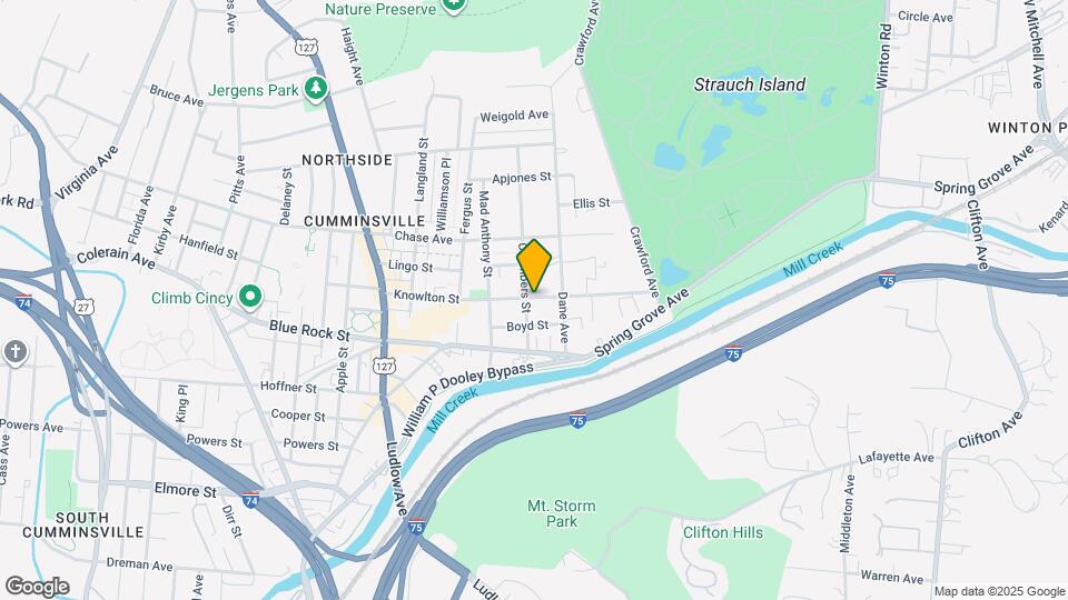 1325 Knowlton St Map and Location Details