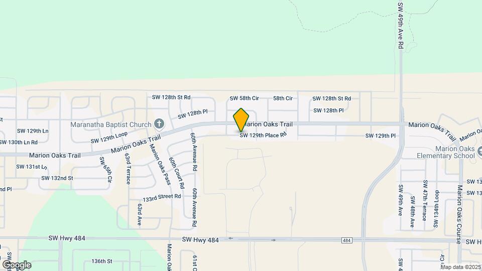 5789 SW 129th Place Rd Map and Location Details