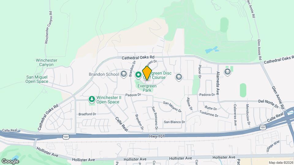 7522 Evergreen Dr Map and Location Details