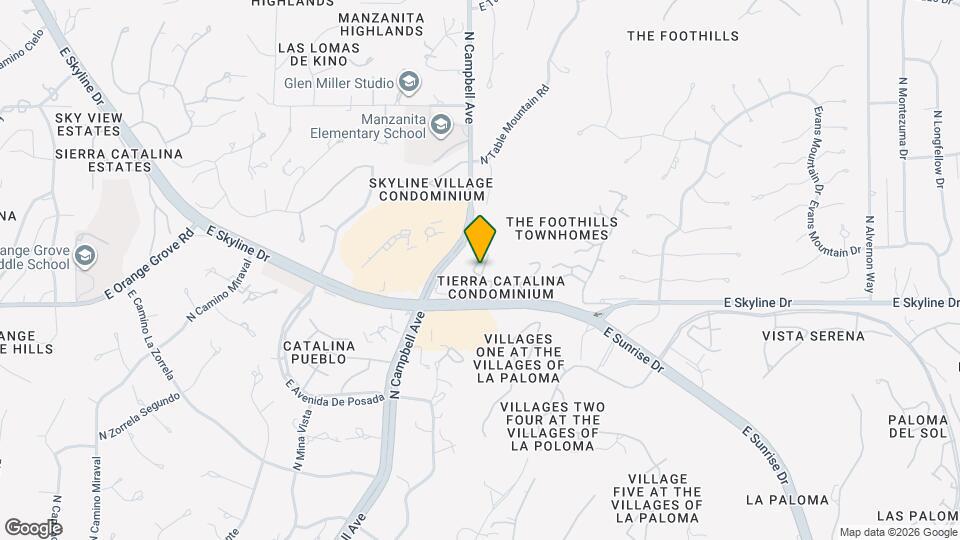 6451 N Tierra De Las Catalinas Map and Location Details