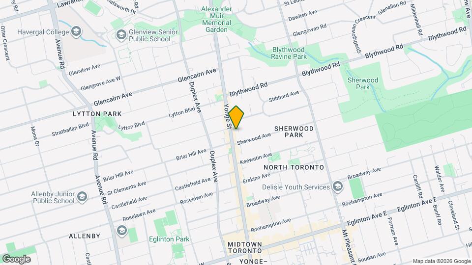 2579 Yonge St Map and Location Details