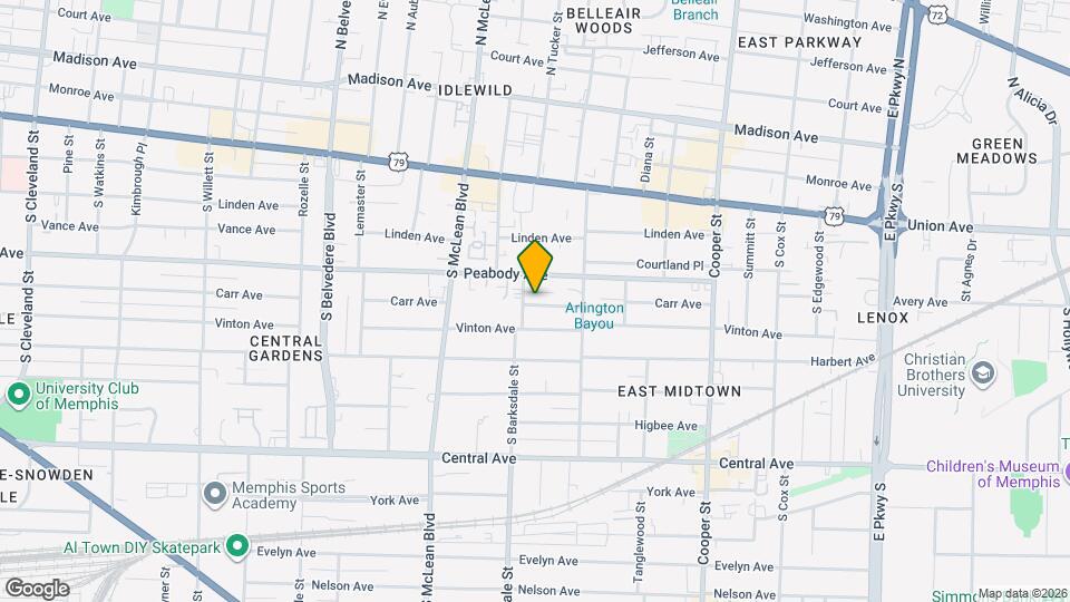 1932 Carr Ave Map and Location Details