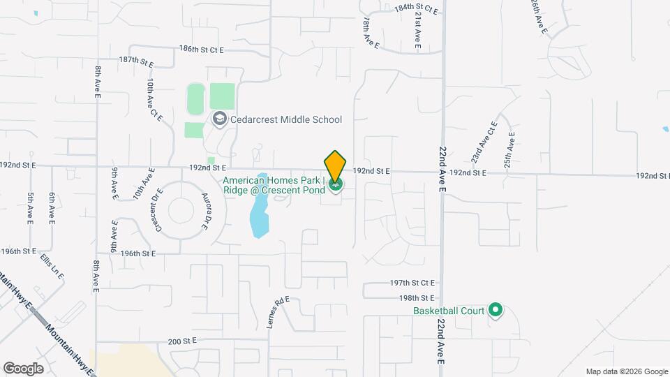 1620 192nd St Ct E Map and Location Details