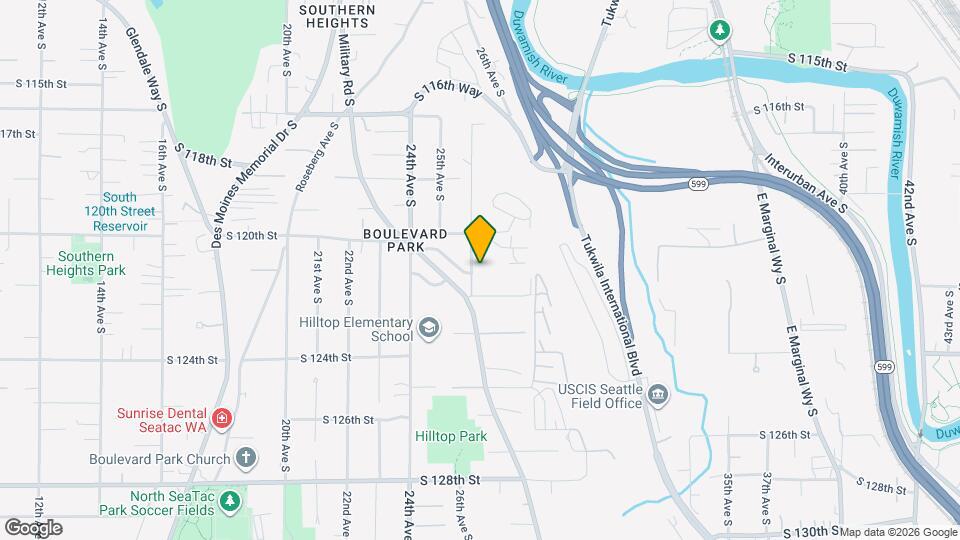 12036 26th Ave. S., Unit Lower Level Map and Location Details