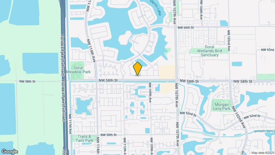 10996 NW 58th Terrace Map and Location Details