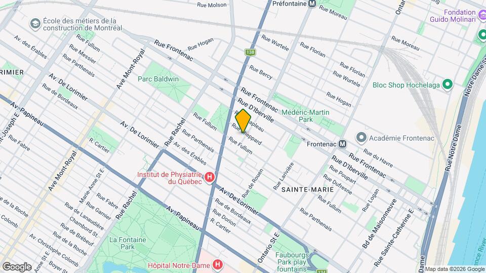 2500 Sheppard Rue Map and Location Details