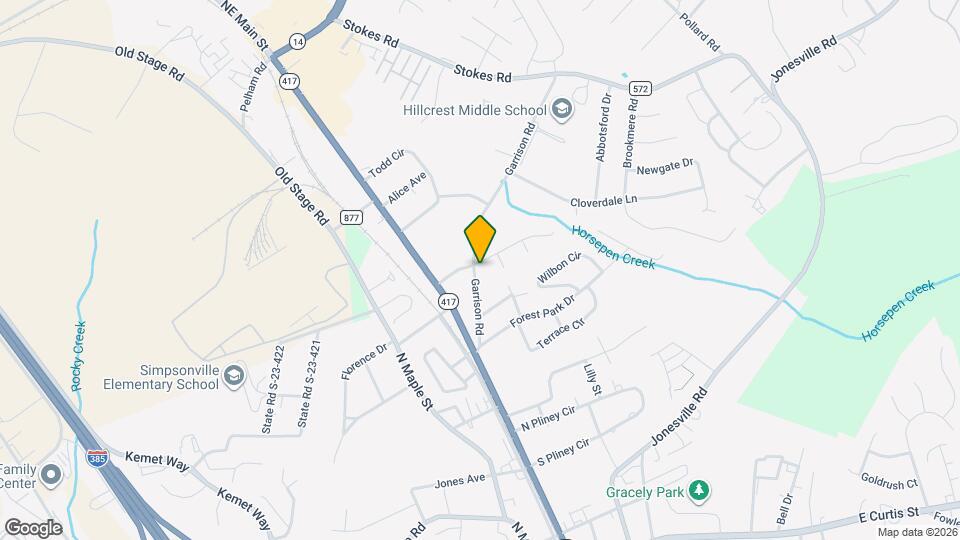 102 Woodcliff Ct Map and Location Details