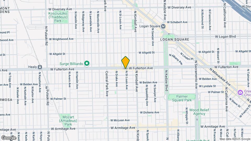 3501 W Fullerton Ave Map and Location Details