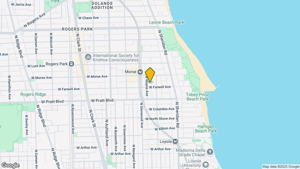 1320 W Farwell Ave, Unit 1 Map and Location Details