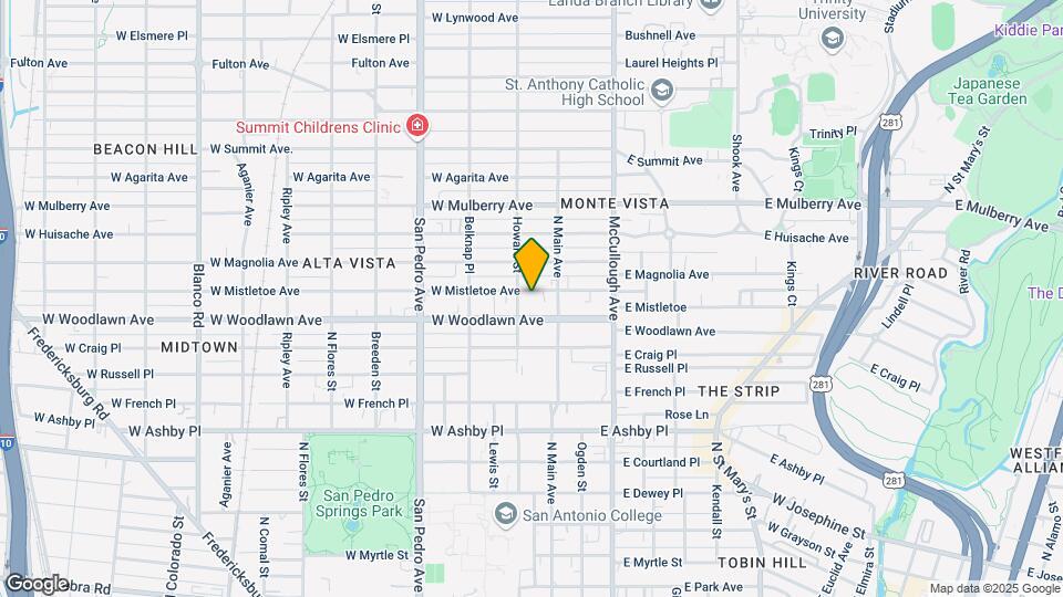 124 W Mistletoe Ave Map and Location Details