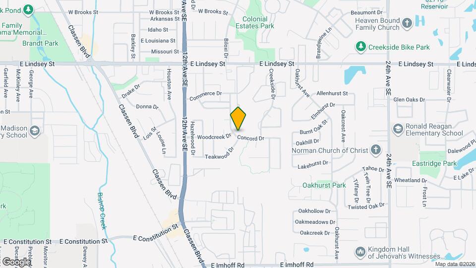 1705 Concord Dr Map and Location Details