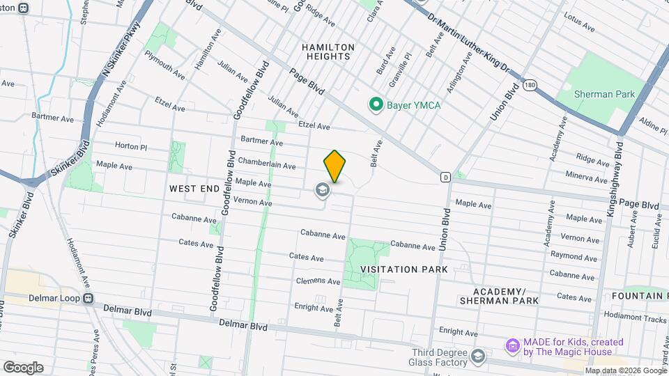 5531 Maple Ave Map and Location Details