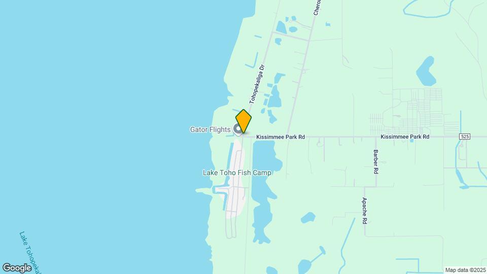 Lake Toho Resort & Reds Fish Camp Map and Location Details