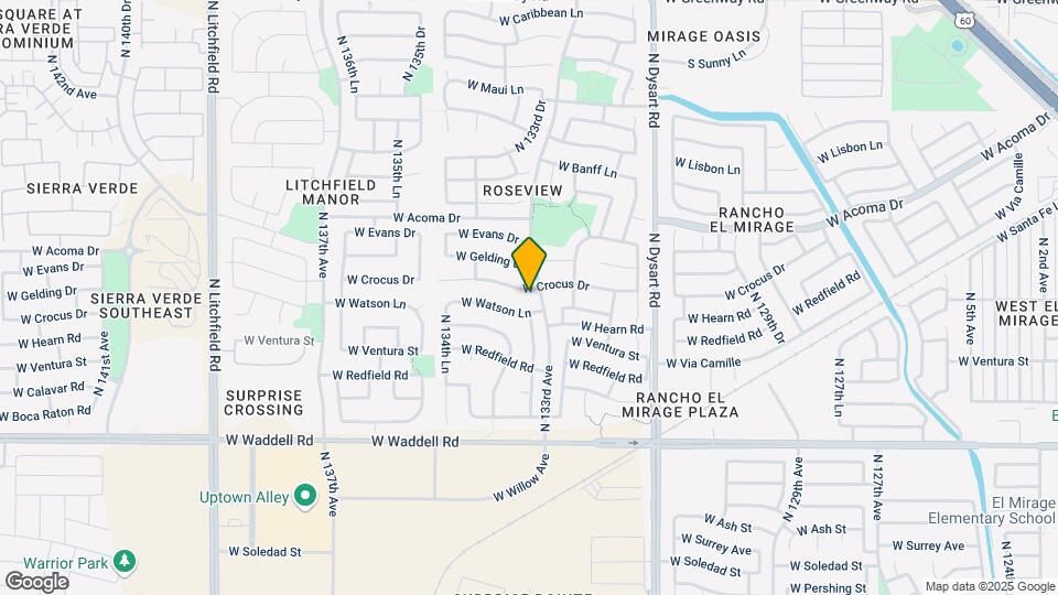 13315 W Crocus Dr Map and Location Details