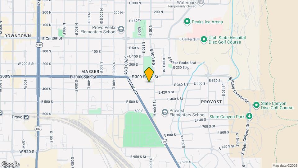 350 S 900 E St Map and Location Details