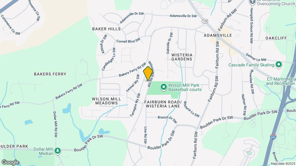 321 Wilson Mill Rd SW Map and Location Details