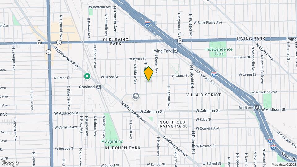 3735 N Tripp Ave Map and Location Details