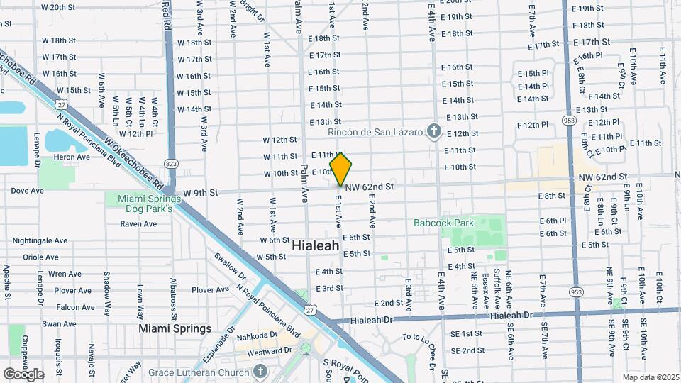 885 E 1st Ave Map and Location Details