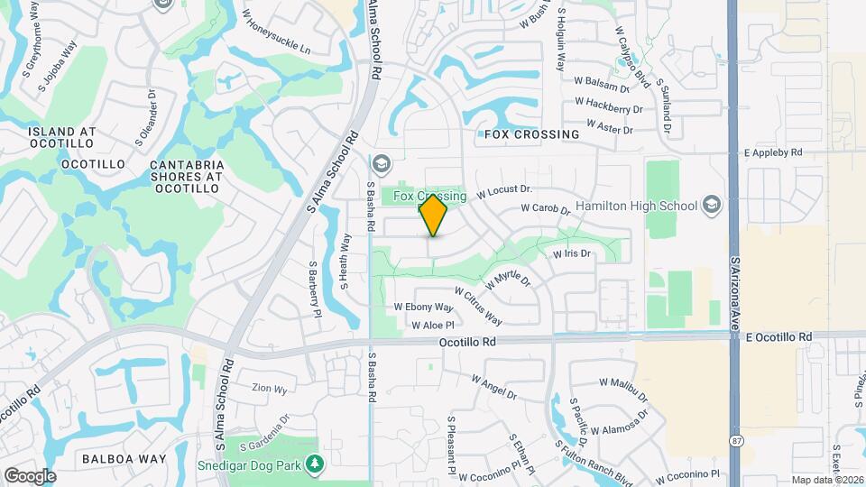 735 W Carob Pl Map and Location Details