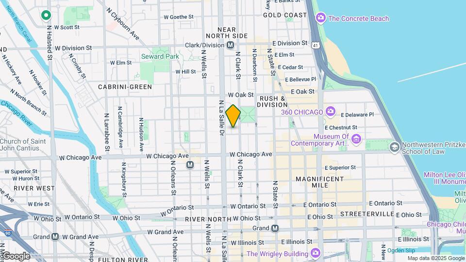 100 West Chestnut Apartments Map and Location Details