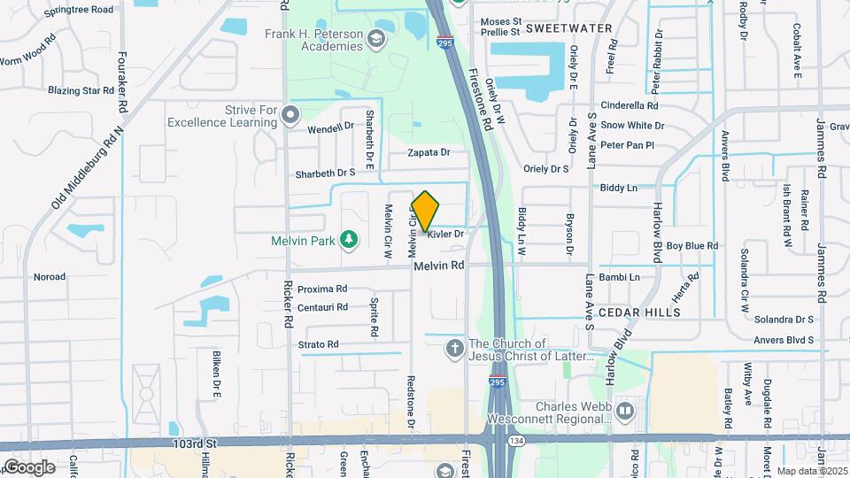 7262 Kivler Dr Map and Location Details