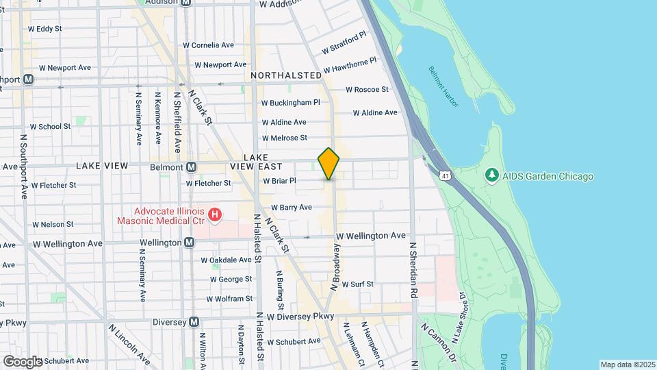 3140 N Broadway St, Unit 2F Map and Location Details