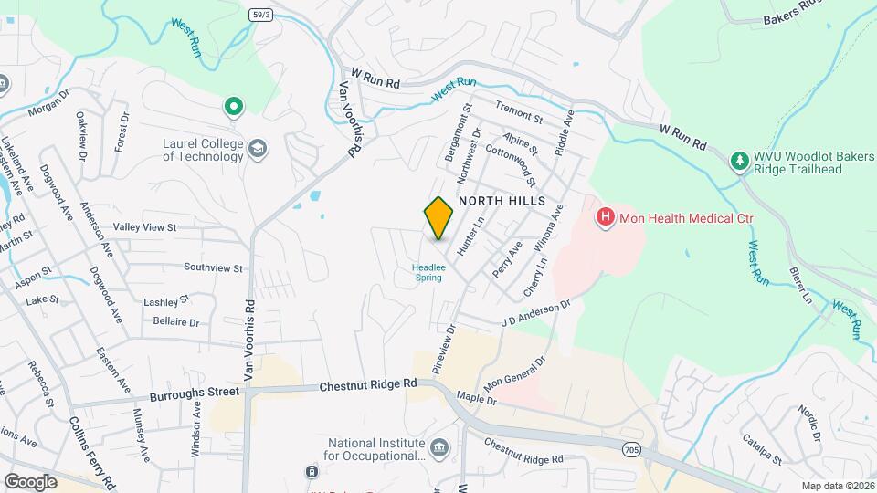 1332 Pineview Dr Map and Location Details