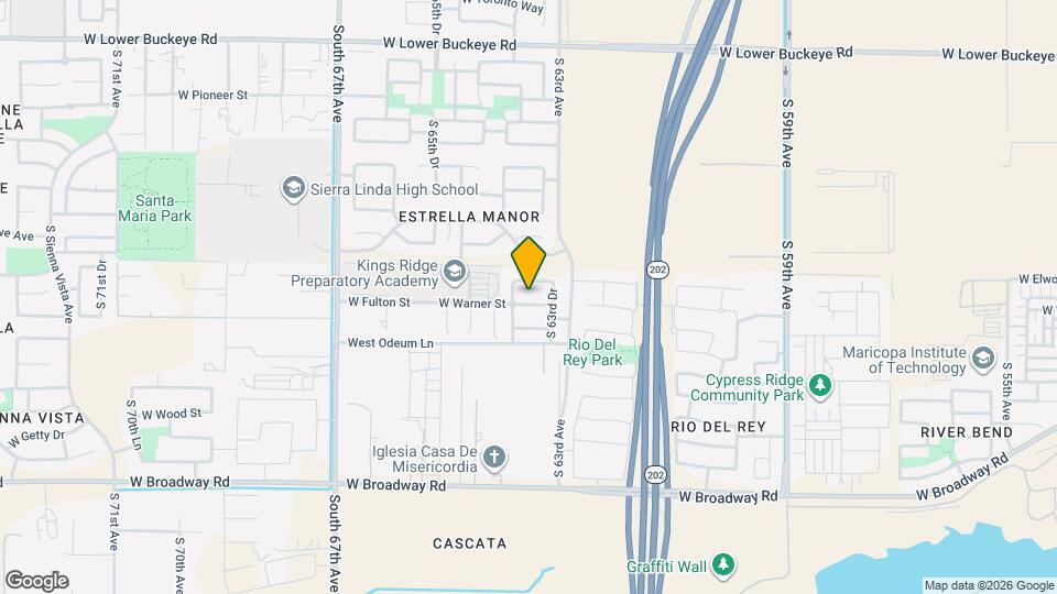6336 W Warner St Mapa y Detalles de la Ubicación