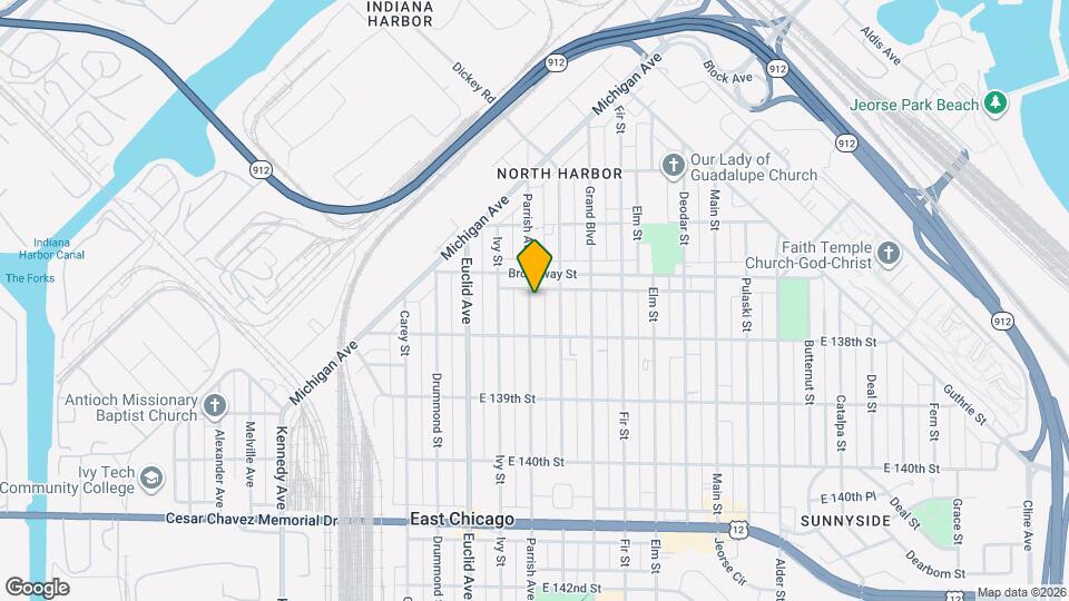 3719 Parrish Ave Map and Location Details