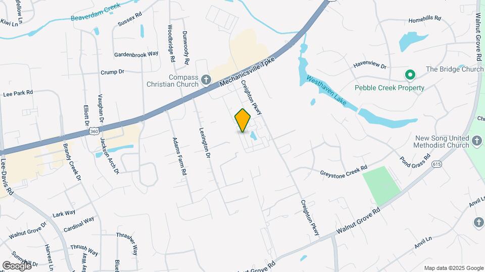 7358 Pebble Lake Dr Map and Location Details