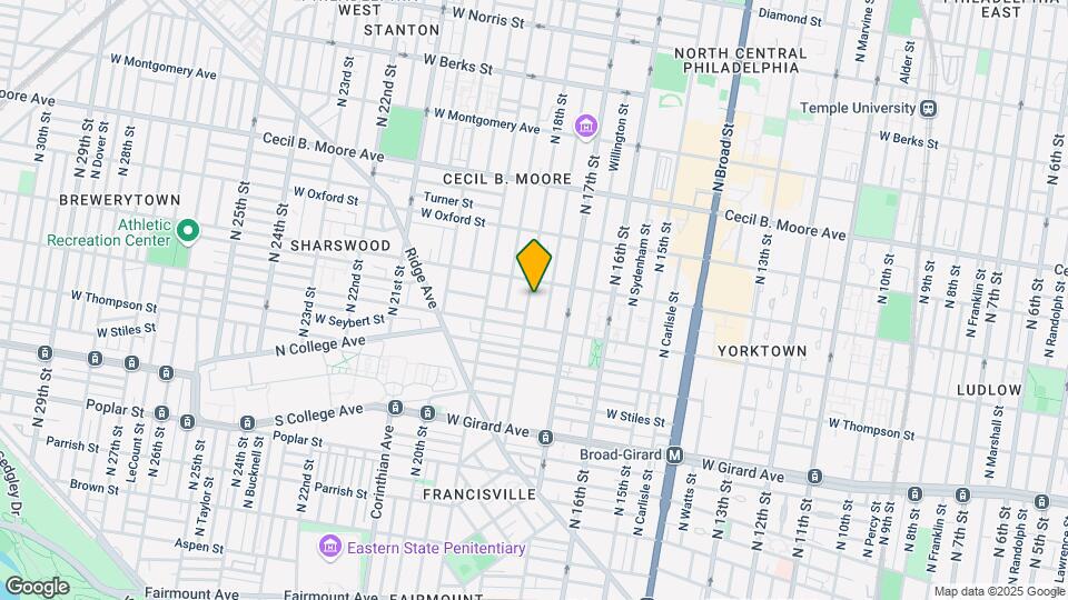 1417 N 18th St Map and Location Details