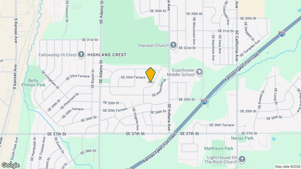 3401 SE Ohio Ave Map and Location Details