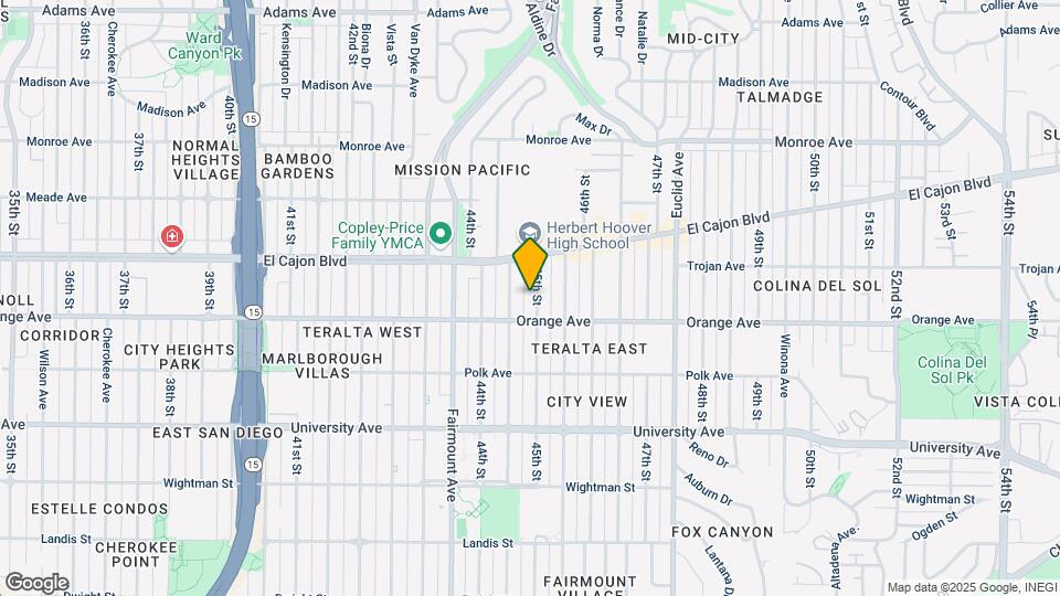 45th St. Apartments Map and Location Details
