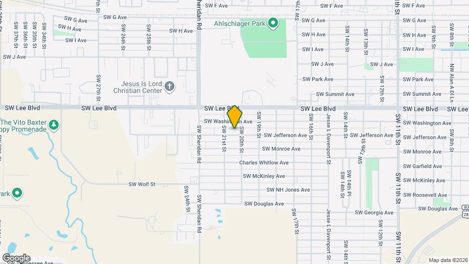 2015 SW Jefferson Ave Map and Location Details