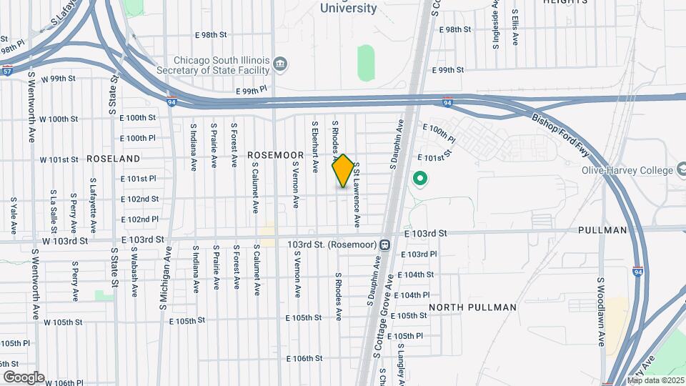 10159 S Rhodes Ave Map and Location Details