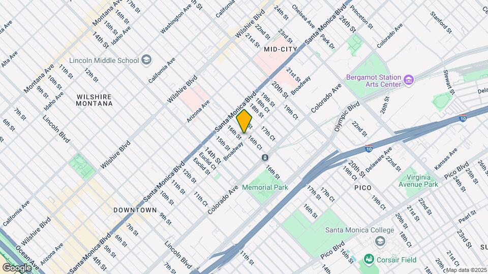 1617 Broadway Map and Location Details