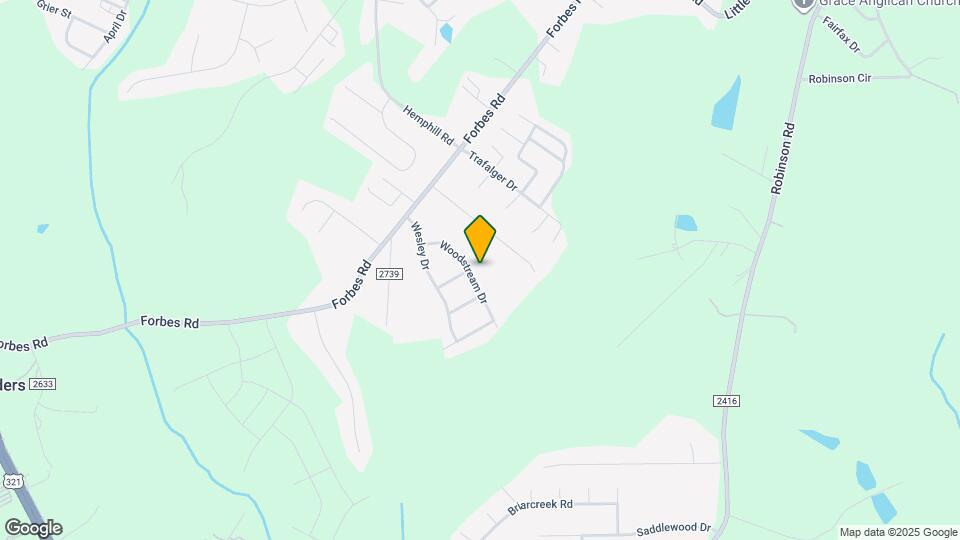 400 Woodstream Dr Map and Location Details