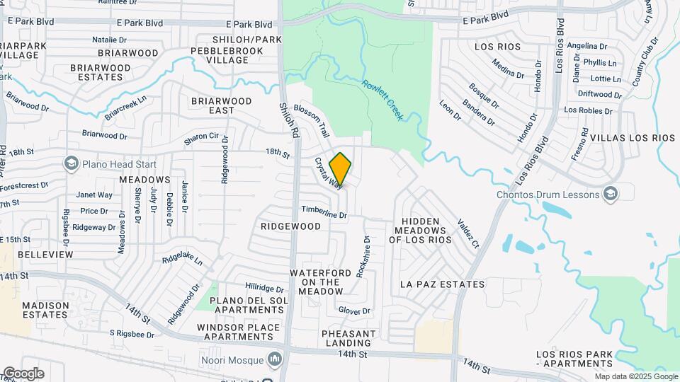 1733 Crystal Way Mapa y Detalles de la Ubicación