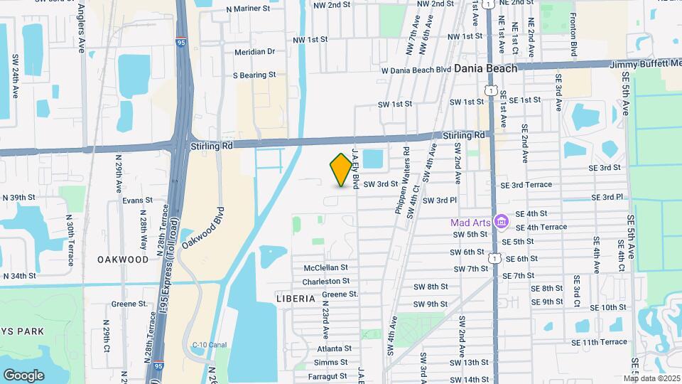 2228 Evans St, Unit A Map and Location Details