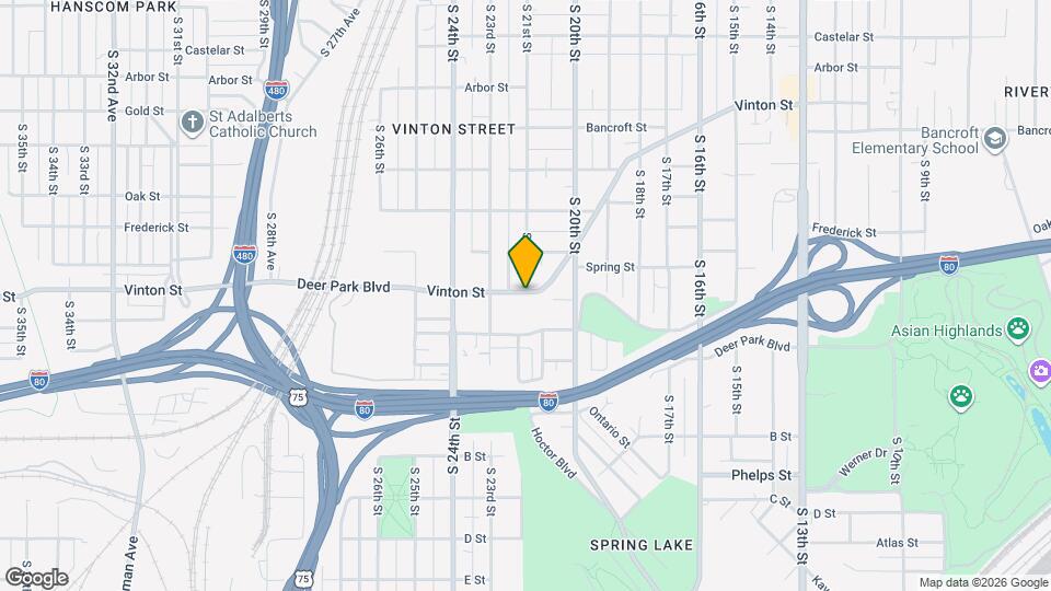 Vinton Street Apartments Map and Location Details
